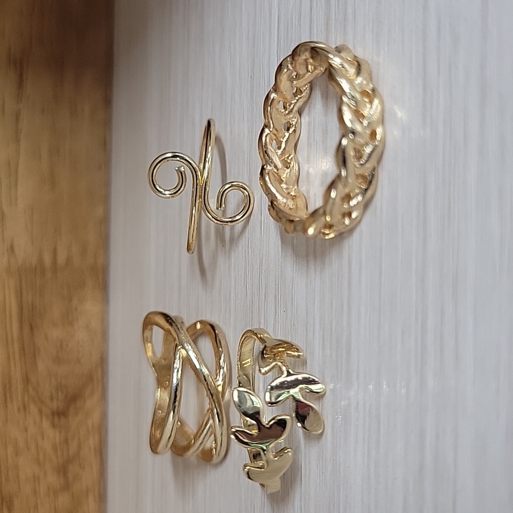 Gold-Tone Fashion Ring Set